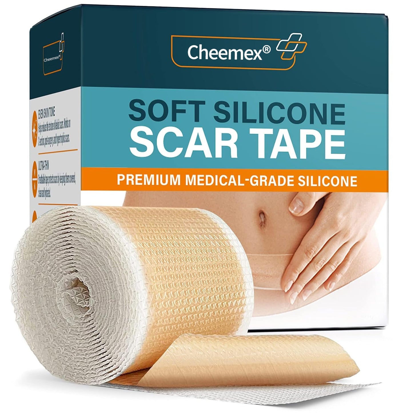 🍍Official Store |Cheemex® Hyaluronic Acid Nano Microneedle Repair Tape🗽🎉(Treatment of old and new scars, reduction of surgical scars, stretch marks, keloids, acne, burns, warts, dermatomes and varicose veins)
